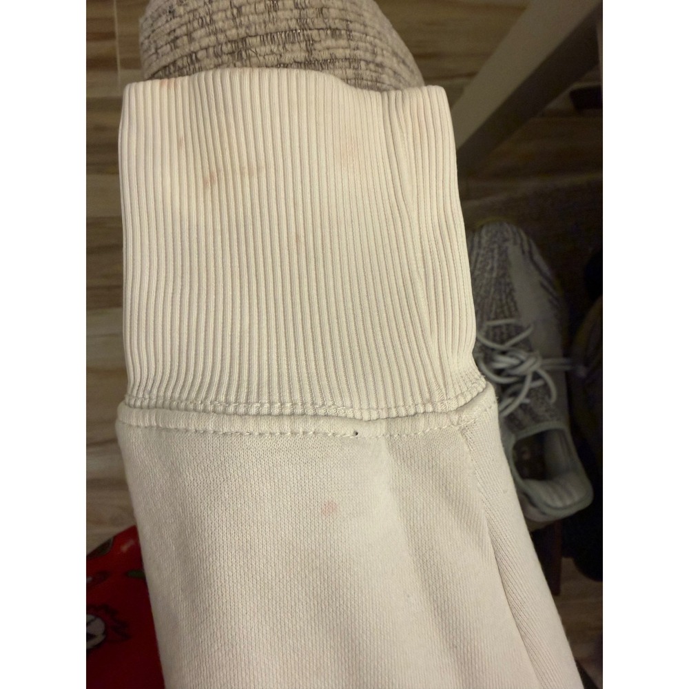 Nike Sportswear Essential Crewneck Sweatshirt White Mini Swoosh XS Oversized - Picture 8 of 9
